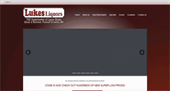 Desktop Screenshot of lukesliquors.com